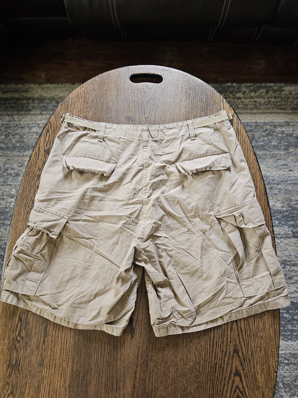 Tru-spec Khaki Cargo Shorts Classic Utility Style Size Mens 35-39 - Picture 2 of 9